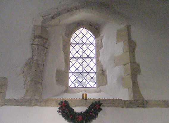 One of the four windows